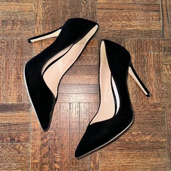 Black Velvet Pumps 38.5 - Picture 2 of 5